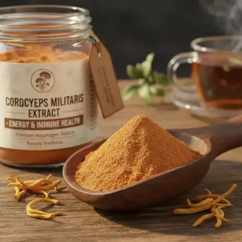 Cordyceps Militaris Mushroom Extract Powder for Energy & Immune Health